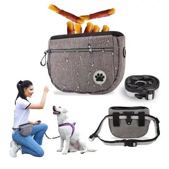 Портативная уличная собачка для щенков большой емкости с регулируемым поясом, мешочек для лакомств, зоотовары, Поясная сумка для корма, сумка для дрессировки собак
