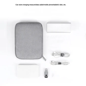 Модная сумка для хранения цифровых аксессуаров Портативный USB-кабель Органайзер для наушников Чехол для макияжа Чехол для гаджетов для путешествий