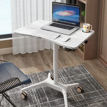 Газлифтный стол для ноутбука с регулируемой высотой, передвижной письменный стол-стойка, диван и прикроватный приставной столик