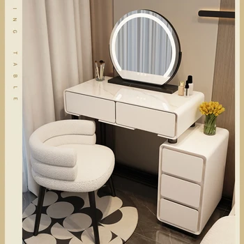 Роскошное Зеркало для макияжа, Туалетный столик, Минималистичный ящик для хранения, Комод, Тумбочки для спальни, Мебель для дома Tocador Mueble LJ50DT