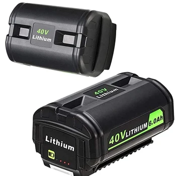 Перезаряжаемый литий-ионный аккумулятор емкостью 40 В 6,0 Ач, для Аккумуляторных Электроинструментов Ryobi 40 Volt Mower Collection OP4040 OP4050A Battery