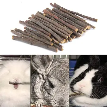 Отличная практичная универсальная кроличья молярная ветка яблони, универсальная легкая молярная палочка для домашних животных для дома