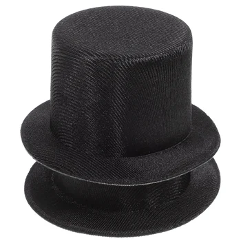 2шт Шляпа для рождественских поделок Миниатюрные топы Шляпы Маленькие шляпы для украшения поделок своими руками