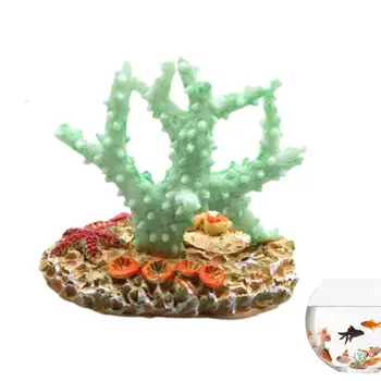 Коралловый орнамент из смолы, искусственные цветные кораллы, привлекательные мини-смолы, поддельные кораллы, украшение для аквариума, домашний декор