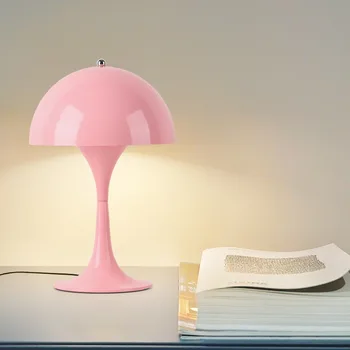 Датский грибной светильник Panthella Декоративный настольный плафон со светодиодной лампочкой E27 Кнопка или сенсорный выключатель для прикроватного гостиничного кабинета