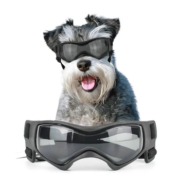 Черные Розовые Красные Солнцезащитные очки для собак Малого и среднего размера С Защитой от Ультрафиолета, Ветрозащитные и Снегозащитные Очки Для собак Очки для домашних животных