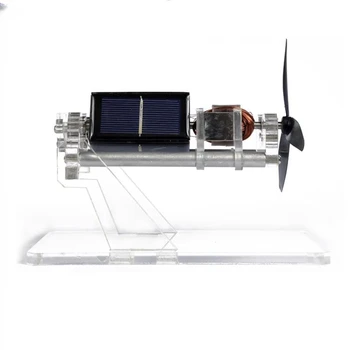 Солнечный двигатель с магнитной левитацией, двухслойный вентилятор, Двухосный дизайн Mendocino, креативные подарки 