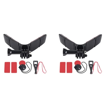 Комплект 2X держателей для подбородка мотоциклетного шлема TUYU для аксессуаров для экшн-камер Gopro Hero 9 8 7 6