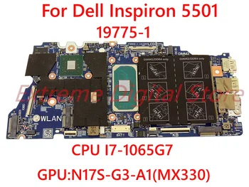 085C41 Для DELL Inspiron 5501 Материнская плата ноутбука 19775-1 с процессором I7-1065G7 Графический процессор: N17S-G3-A1 (MX330) 100% Протестирован, полностью работает