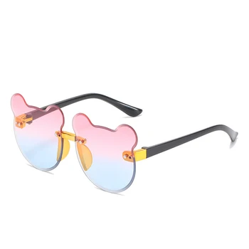 Детские Солнцезащитные очки в форме кота и медведя, солнцезащитные очки, модные очки для очков с героями мультфильмов для девочек, солнцезащитные очки с антибликовым покрытием для мальчиков, Мультяшные солнцезащитные очки