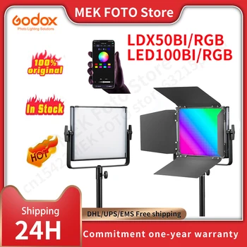 Godox Ldx50R/50Bi Rgb Led Panel Light App Control Video Light 2800K-6500K Студийная Фотолампа Портативный Светильник для камеры Tiktok