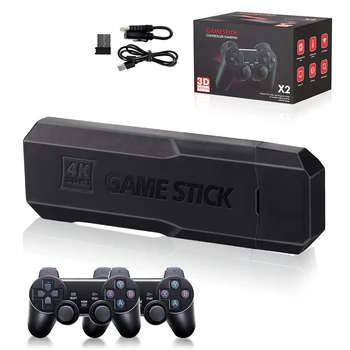 Игровые Консоли 4K Управляют Беспроводным Игровым Контроллером 2.4G, Встроенным в 40000 Игр, Домашней Игровой Ручкой для PS1 FC GBA PSP Game Stick