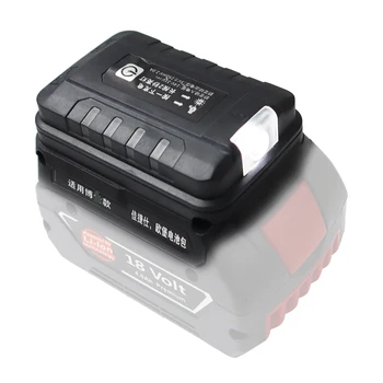 Адаптер Светодиодная лампа Фонарик-резак USB Зарядное устройство для мобильного телефона Bosch 18 В Литий-ионный аккумулятор Блок питания Автомобильный вентилятор Литиевый инструмент