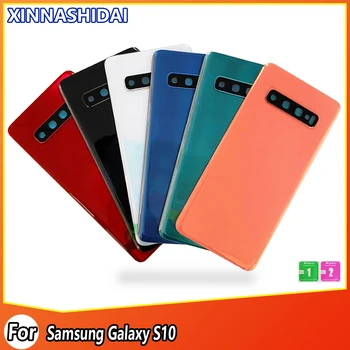 Для задней крышки аккумулятора Samsung Galaxy S10 G973U Замена заднего стекла для Samsung Galaxy G973F