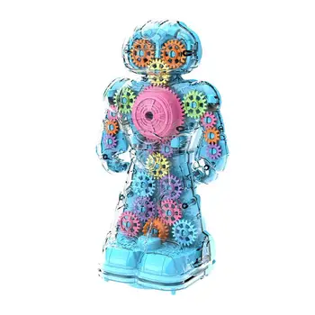 Игрушки-роботы, Векторный танцующий робот, подарок на день рождения, Прозрачный робот, подарок на день рождения с музыкой / светом, Роботы для взрослых, музыкальные игрушки
