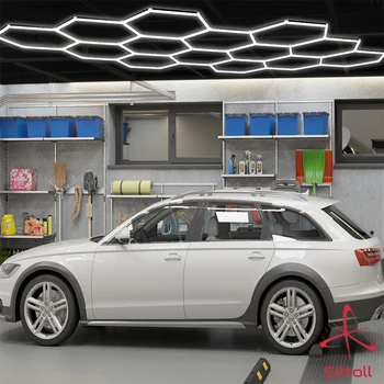Новый дизайн светодиодного потолочного светильника для гаража с шестигранной головкой, высококачественное шестигранное освещение