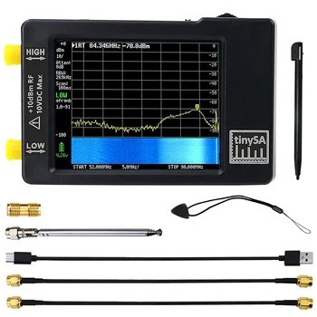 Модернизированный анализатор спектра TinySA, вход MF / HF / VHF UHF для 0,1 МГц-350 МГц и вход UHF для 240 МГц-960 МГц, генератор сигналов