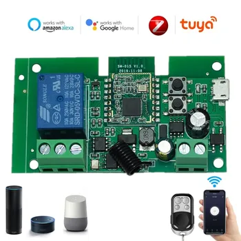 Модуль Интеллектуального Переключателя Tuya Zigbee RF Control 7-32 В 85-250 В 1-Канальный Датчик Умного Домашнего Выключателя С Alexa Google Home Без Оболочки