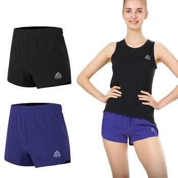 AONIJIE FW5162 Женские однотонные шорты для занятий спортом на открытом воздухе с эластичной резинкой, внешние спортивные штаны для бега в тренажерном зале, ежедневного марафона