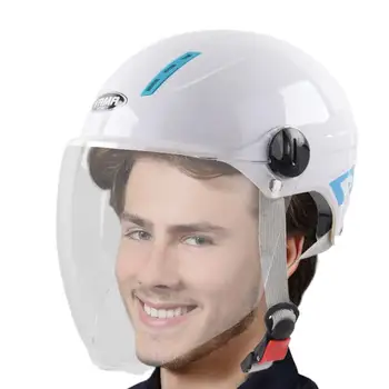 Шлемы для взрослых Мотоциклетные противоударные шлемы с половиной и полным лицом, сертифицированные 3C, полумотошлемы для уличных велосипедных гонок