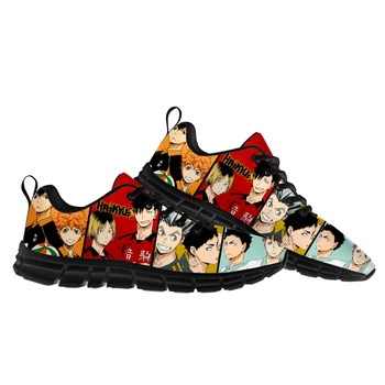 Спортивная обувь Haikyuu, мужская, женская, для подростков, для детей, кроссовки Shoyo Hinata, высококачественные кроссовки из аниме и манги, Обувь на заказ