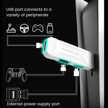 USB-адаптер для PS5 /PS4 / Switch Pro, конвертер контроллеров, периферийные устройства для игровых аксессуаров Xbox серии X / S.