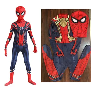 Детский костюм Человека-паука на Хэллоуин, сексуальный костюм для косплея, платье для Рождественской вечеринки, костюм Человека-паука для косплея, праздничное платье