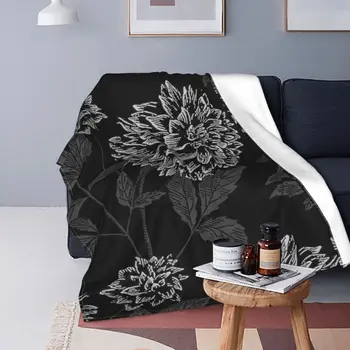 Ультрамягкое флисовое одеяло Black Dahlia из микроволокна в модном переносном стиле для спальни Multi Style