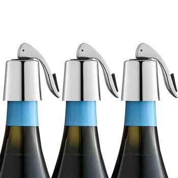 Пробка для винных бутылок Пробка для винных бутылок из нержавеющей стали с силиконовой расширяющейся пробкой для бутылок с напитками Многоразовый герметик для экономии вина