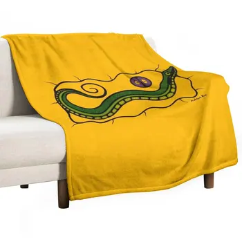 Новое зеленое покрывало в виде змеи, покрывало для сна, одеяло для ребенка, модные одеяла для дивана, одеяло для декоративного дивана