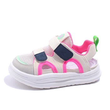 Летние сандалии для мальчиков, новые модные детские спортивные сандалии с супинатором, нескользящие пляжные сандалии для малышей, детская обувь