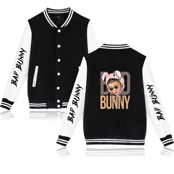 Бейсбольная куртка Funny Bunny Rabbit, пальто, мужские топы в уличном стиле в стиле хип-хоп, Женские толстовки унисекс с длинным рукавом и пуговицами, толстовки-Свитшоты