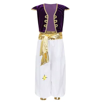 Костюм Аладина для выступления на сцене, костюм мифического принца для косплея, наряды для вечеринки на Хэллоуин