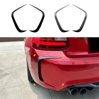 Для BMW 2 Серии F87 M2 Coupe 2016-2021 Отделка Бокового Вентиляционного Отверстия Заднего Бампера Из Углеродного Волокна/Глянцевый Черный Спойлер Багажника, Сплиттерные Щитки
