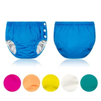 Детские подгузники Моющиеся многоразовые Детские подгузники для плавания из сетки / хлопчатобумажной ткани, эластичный подгузник из детской ткани, штаны для плавания в бассейне