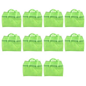 10-кратная складная большая сумка-холодильник, переносная сумка для пищевых тортов, термокружка из алюминиевой фольги, зеленая