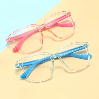 Новые детские очки с синим светом, Детские очки в силиконовой оптической оправе для мальчиков и девочек, блокирующие Компьютерные Прозрачные очки