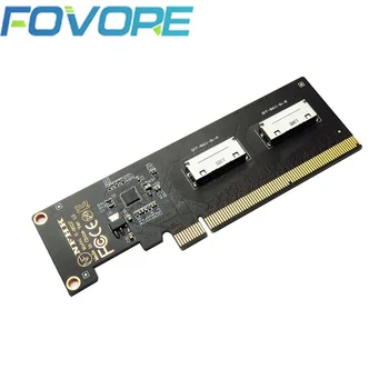 Плата адаптера PCIe 3.0 4.0 x16 к 2-портовому SFF-8612 8i