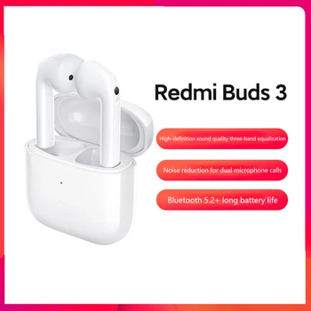 Xiaomi Redmi Buds 3 TWS Беспроводные Наушники С Двойным Микрофоном Шумоподавлением Bluetooth Наушники QCC 3040 С Чипом Adpative Headphones