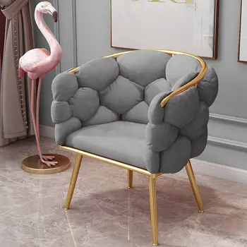 Подлокотник Кресла для отдыха с односпальным диваном Легкое Роскошное дизайнерское кресло для спальни для макияжа Relax Современные Креативные шезлонги