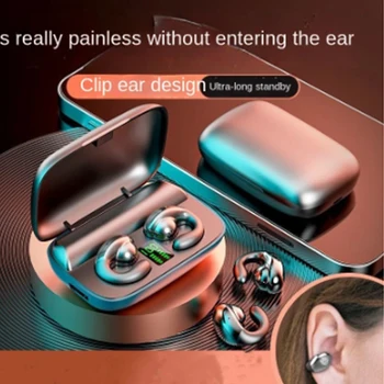 для Huawei Honor 20S Global BQ Ear Clip Bone Bluetooth 5.3 Наушники С Проводимостью Серьги Спортивные TWS Наушники Микрофонные Вкладыши Крючки