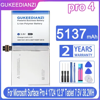 Сменный аккумулятор GUKEEDIANZI 5137 мАч для Microsoft Surface Pro 4 Pro4 1724 12,3 