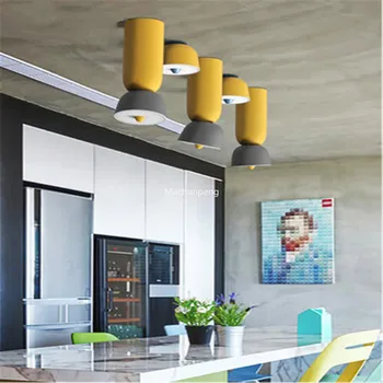 Дизайн потолочного освещения в виде рожков для мороженого в скандинавском стиле, Потолочный светильник для кухни, пекарни, Декоративный Креативный светильник Lampara для дома