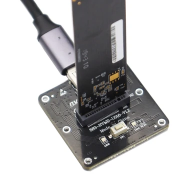 1 штука M.2 Nvme SATA SSD Корпус Карта адаптера Черный ABS USB Gen2 10 Гбит/с Адаптер расширения корпуса жесткого диска