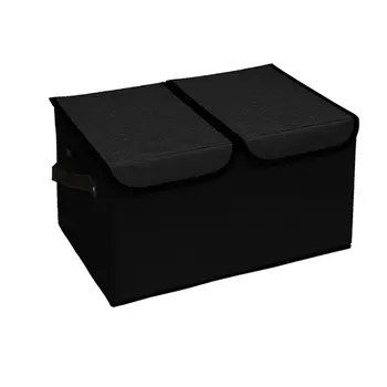 Jul1029 Коробка для отделки одежды из хлопчатобумажной и льняной ткани с двойным покрытием, складной ящик для хранения