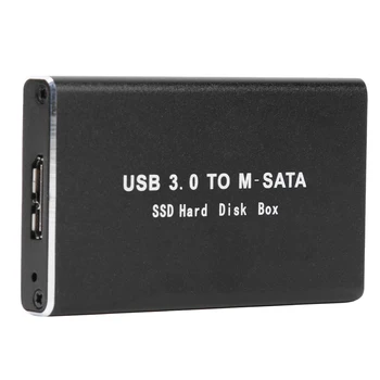 Адаптер USB 3.0 для mSATA Корпус жесткого диска Внешний Твердотельный корпус жесткого диска