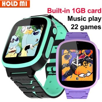 Новая игра, умные часы, детская музыка, 22 игры с SD-картой объемом 1 ГБ, умные часы, камера, видеочасы для мальчиков, подарки для девочек