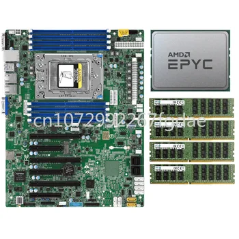 Процессор Amd Epyc 7551p 32-разрядный процессор Cleos + сервисная материнская плата Supermicro H11SSL-i + 4x32 гб оперативной памяти 2133p