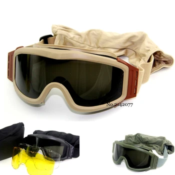 Тактические армейские очки для военного пейнтбола, страйкбола, стрельбы, защитные очки для охоты, CS, очков для военных игр, походных очков