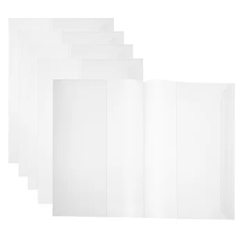 5 шт. Прозрачный пластиковый лист из полипропилена, водонепроницаемый пластиковый чехол для книг, чехол для учебника для студентов